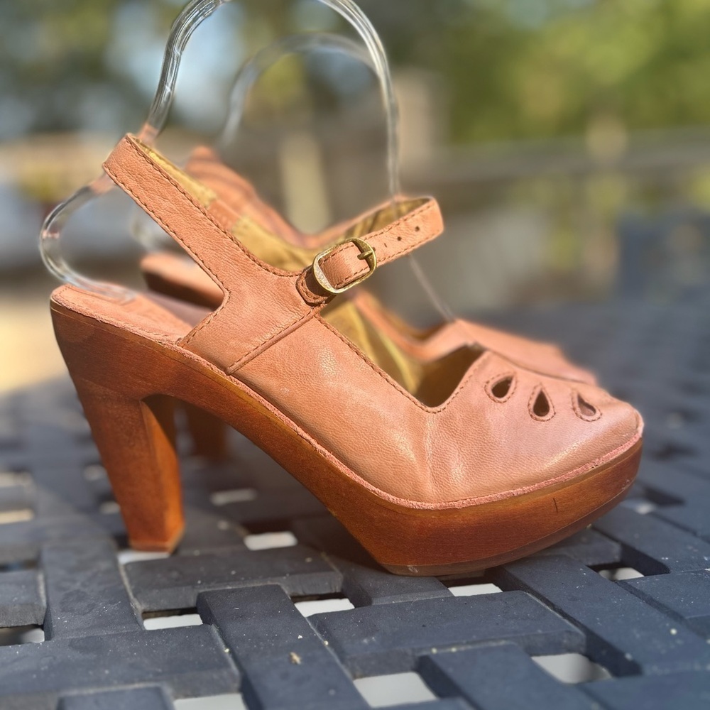 Latigo June Cali Clogs Anthropologie Stylish Slingback Leather Heels for Women - Picture 3 of 14